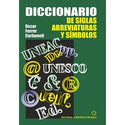 Diccionario de siglas,...