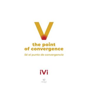 V the point of convergence