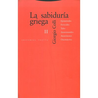 La sabiduria Griega II
