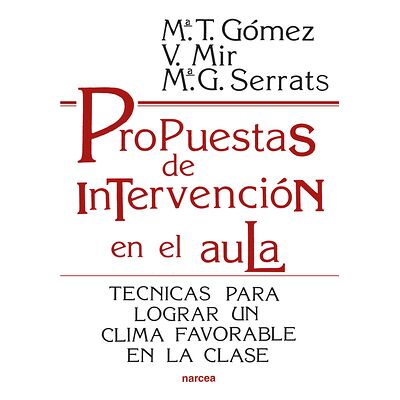 Propuestas de intervención...