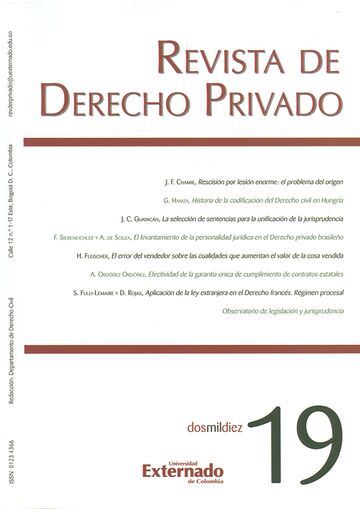 Rev. de Derecho Privado No.19