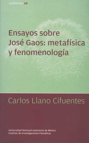 Ensayos sobre José Gaos:...