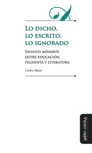 Lo dicho, lo escrito, lo...