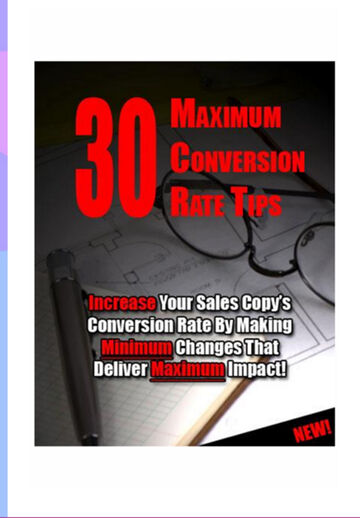 30 Maximum Conversion Rate...