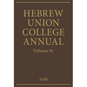 Hebrew Union College Annual...