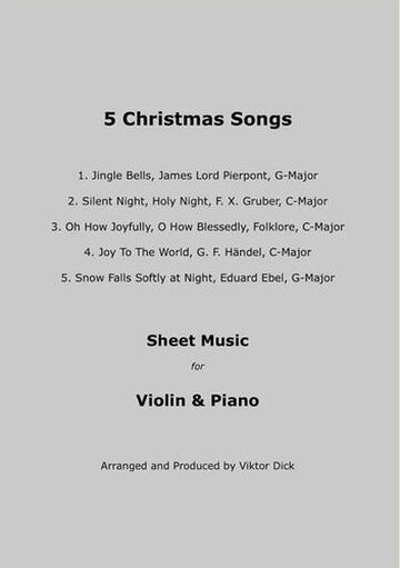 5 Christmas Songs Sheet...