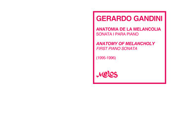 Anatomía de la melancolía