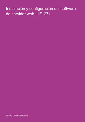 Instalación Y Configuración...