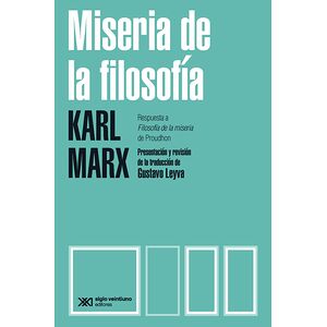 Miseria de la filosofía