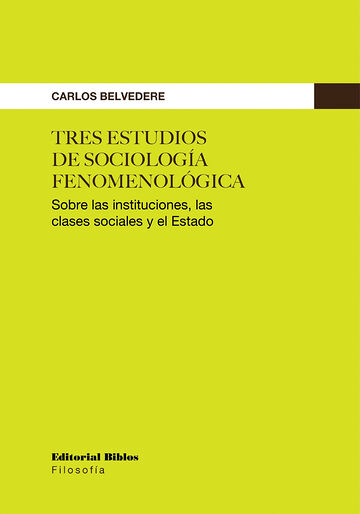 Tres estudios de sociología...