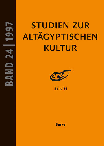 Studien zur Altägyptischen...
