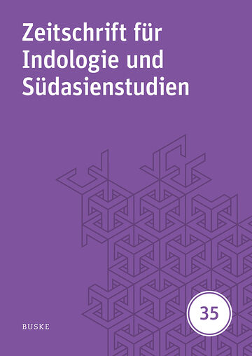 Zeitschrift für Indologie...