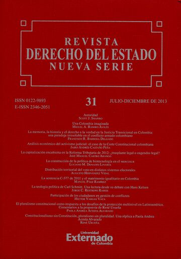 Rev. Derecho del Estado No.31