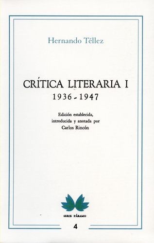 Crítica literaria I. 1936-1947