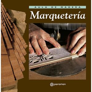 Aula de madera. Marquetería