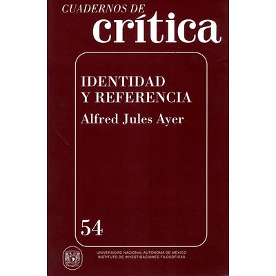 Cuadernos de crítica 54....