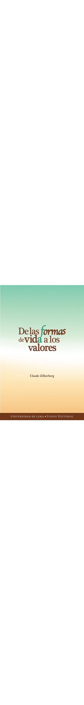 De las formas de vida a los...