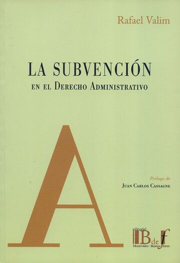 La subvención en el derecho...