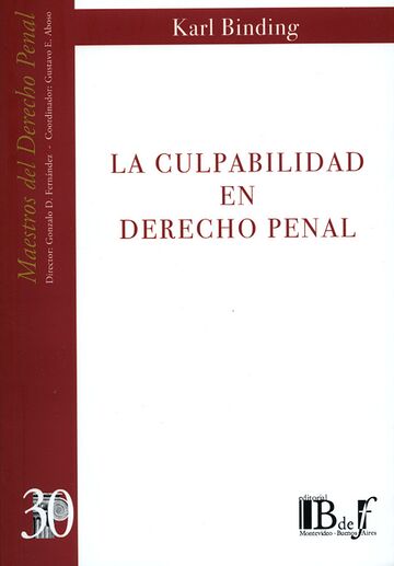 La culpabilidad en derecho...