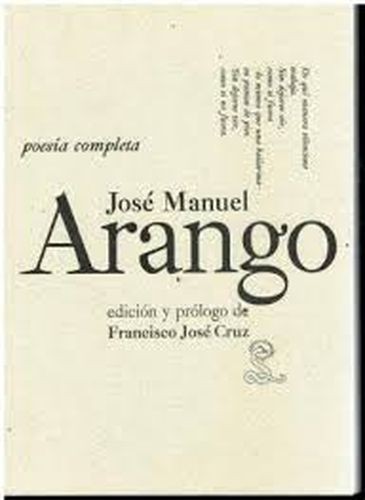 José Manuel Arango. Poesía...