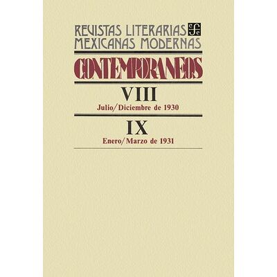 Contemporáneos VIII,...