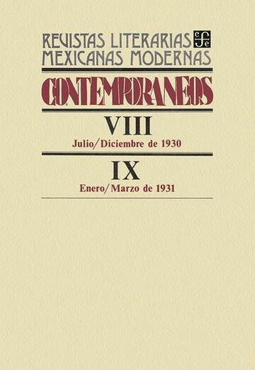 Contemporáneos VIII,...