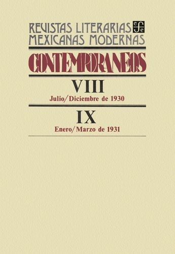 Contemporáneos VIII,...