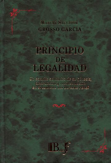 Principio de legalidad. Un...