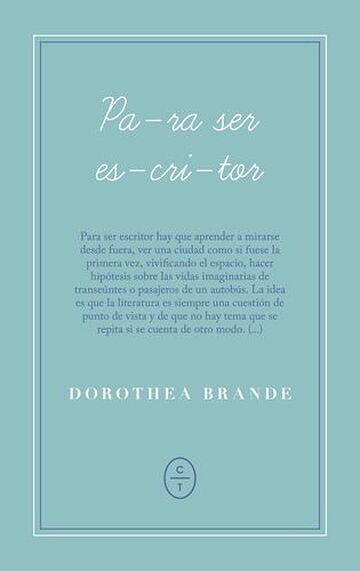 Para ser escritor
