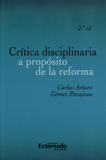 Crítica disciplinaria a...