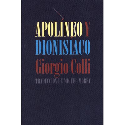 Apolíneo y dionisíaco