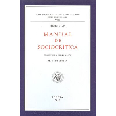 Manual de sociocrítica