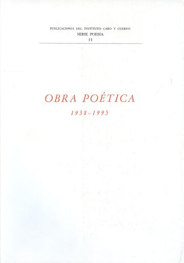 Obra poética. Héctor Rojas...