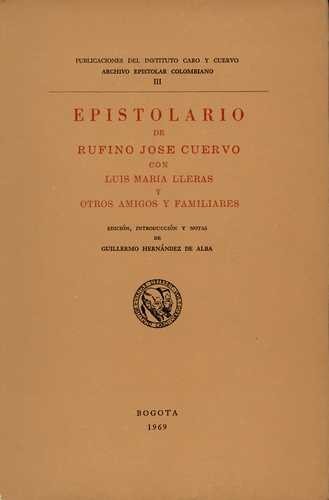 Epistolario de Rufino José...