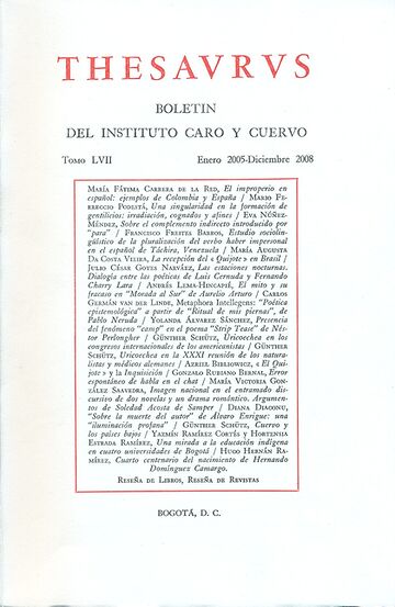 Revista Thesaurus Tomo...