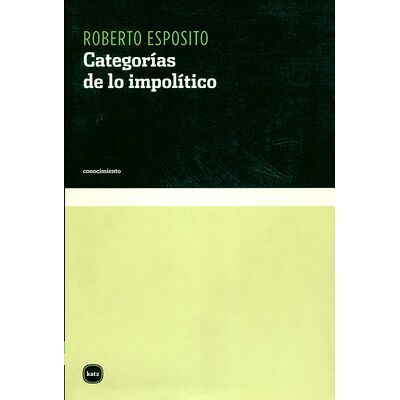 Categorías de lo impolítico