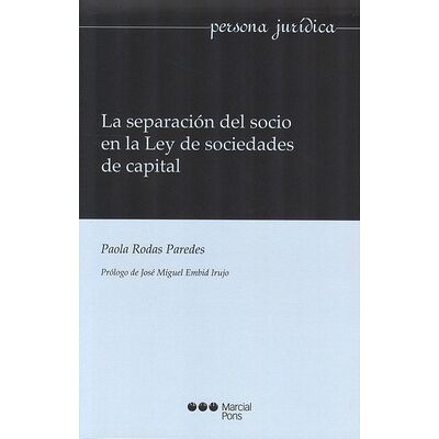 La separación del socio en...