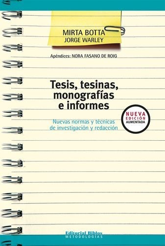 Tesis, tesinas, monografías...