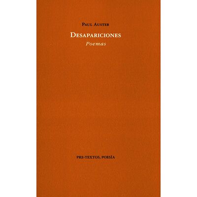 Desapariciones. Poemas...