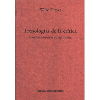 Tecnologías de la crítica....