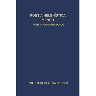 Poesía helenística menor...