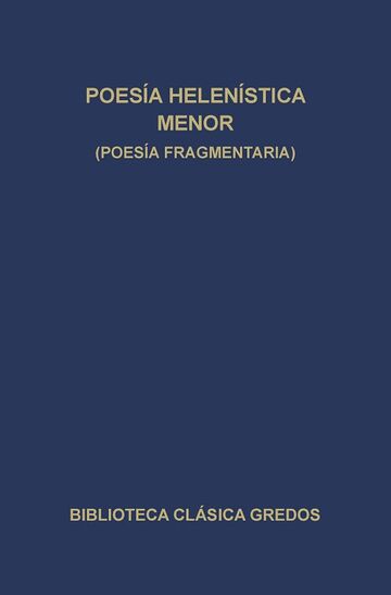 Poesía helenística menor...
