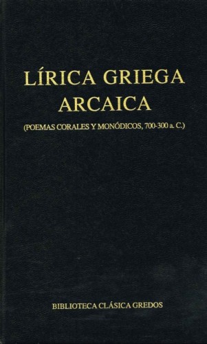 Lírica griega arcaica...