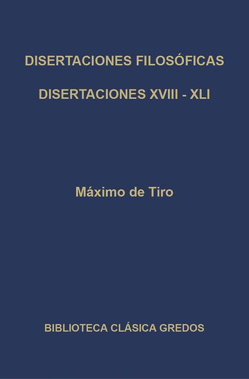 Disertaciones filosóficas...