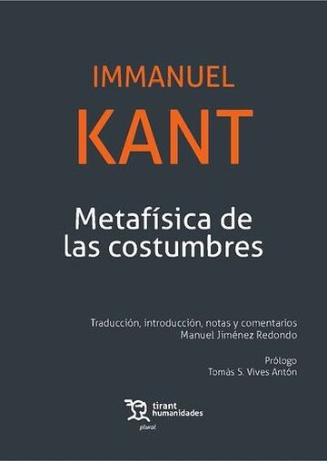 Metafísica de las costumbres