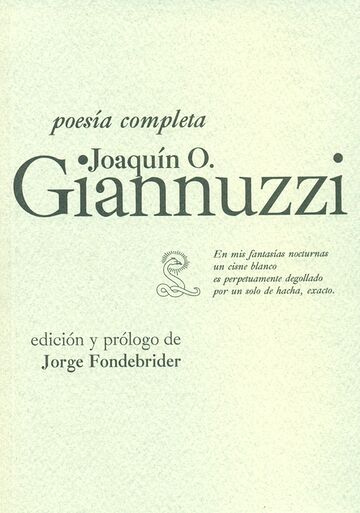 Joaquín Giannuzzi. Poesía...