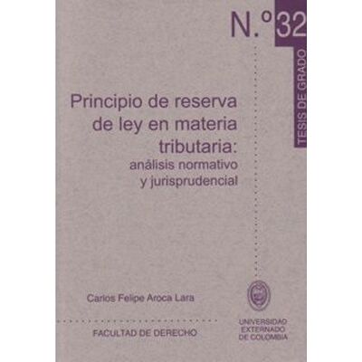 Principio de reserva de ley...