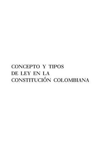 Concepto y tipos de ley en...