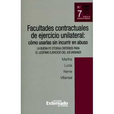 Facultades contractuales de...