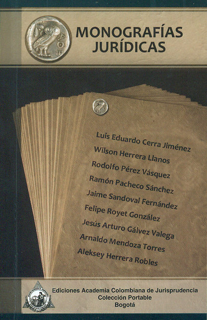Portada de MONOGRAFIAS JURIDICAS de CERRA JIMÉNEZ, Luis Eduardo